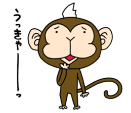 Mohawk monkey's Clover sticker #6900035