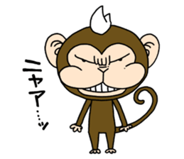 Mohawk monkey's Clover sticker #6900036