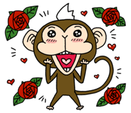Mohawk monkey's Clover sticker #6900038