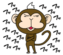 Mohawk monkey's Clover sticker #6900042