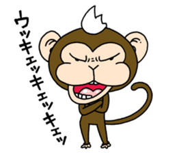 Mohawk monkey's Clover sticker #6900043
