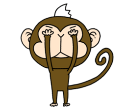 Mohawk monkey's Clover sticker #6900047