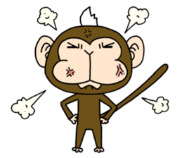 Mohawk monkey's Clover sticker #6900050