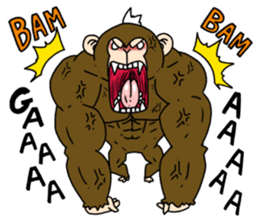 Mohawk monkey's Clover sticker #6900051