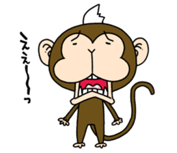 Mohawk monkey's Clover sticker #6900053