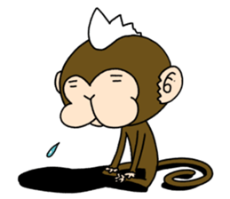 Mohawk monkey's Clover sticker #6900056