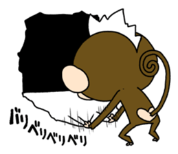 Mohawk monkey's Clover sticker #6900068