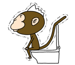 Mohawk monkey's Clover sticker #6900071