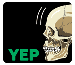 Skull and Bone Sticker English ver. No.2 sticker #6900284