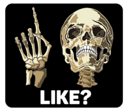 Skull and Bone Sticker English ver. No.2 sticker #6900290