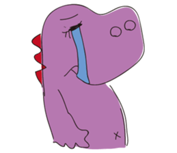 pink dinosaur(English) sticker #6900761