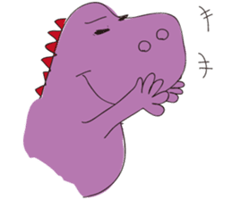 pink dinosaur(English) sticker #6900764