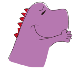 pink dinosaur(English) sticker #6900768