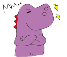 pink dinosaur(English) sticker #6900771