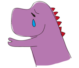 pink dinosaur(English) sticker #6900773