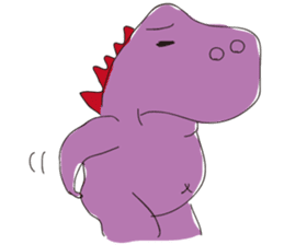 pink dinosaur(English) sticker #6900780