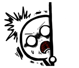 Round, square and little round sticker #6901552