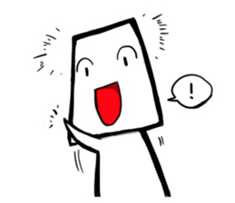 Round, square and little round sticker #6901564