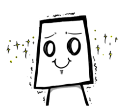 Round, square and little round sticker #6901565