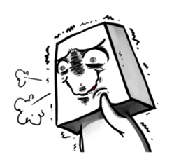 Round, square and little round sticker #6901566