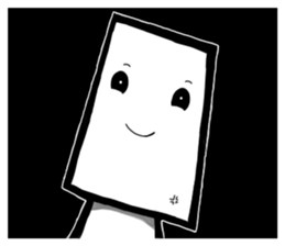 Round, square and little round sticker #6901569