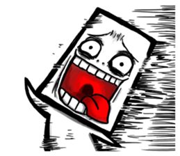 Round, square and little round sticker #6901570