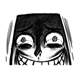 Round, square and little round sticker #6901573