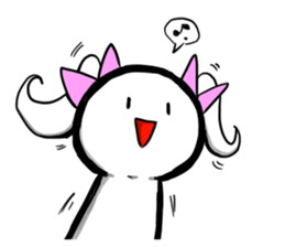 Round, square and little round sticker #6901574