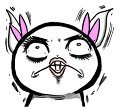 Round, square and little round sticker #6901576