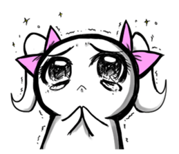 Round, square and little round sticker #6901578