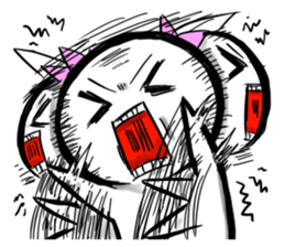 Round, square and little round sticker #6901579