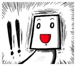 Round, square and little round sticker #6901589