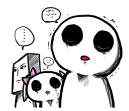 Round, square and little round sticker #6901591