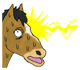 A horse and a deer 3 sticker #6902081