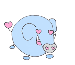 Elephant Haya (English version) sticker #6902291