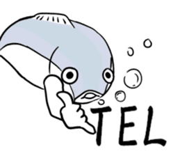 Fish hands grew sticker #6902395