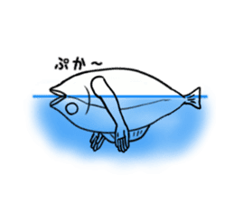 Fish hands grew sticker #6902420