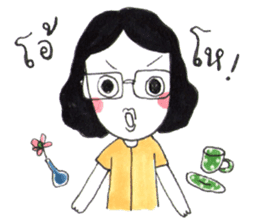 Happy mom by mamo sticker #6902809