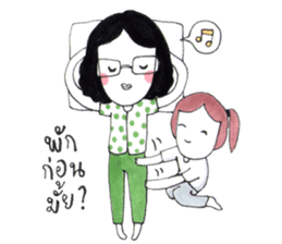 Happy mom by mamo sticker #6902828