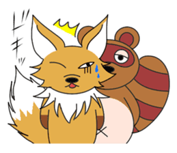 A Fox and sometime a Tanuki sticker #6903200
