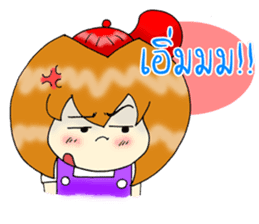 PuuGirl ,Young red hat girl sticker #6904195