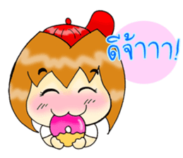 PuuGirl ,Young red hat girl sticker #6904201