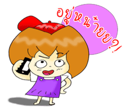 PuuGirl ,Young red hat girl sticker #6904223