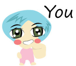 little children 555 sticker #6904273