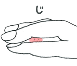 hands&little man sticker #6904895
