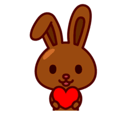 Chocolate Rabbit Pulpy sticker #6905115