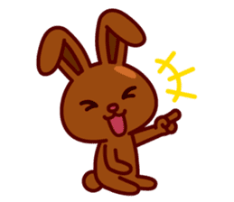 Chocolate Rabbit Pulpy sticker #6905118