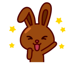 Chocolate Rabbit Pulpy sticker #6905122
