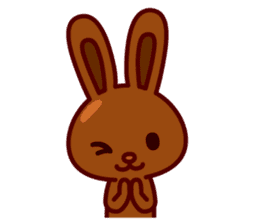 Chocolate Rabbit Pulpy sticker #6905124