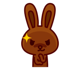 Chocolate Rabbit Pulpy sticker #6905126